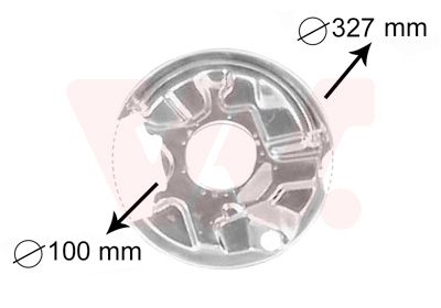 VAN WEZEL apsauginis skydas, stabdžių diskas 3024374